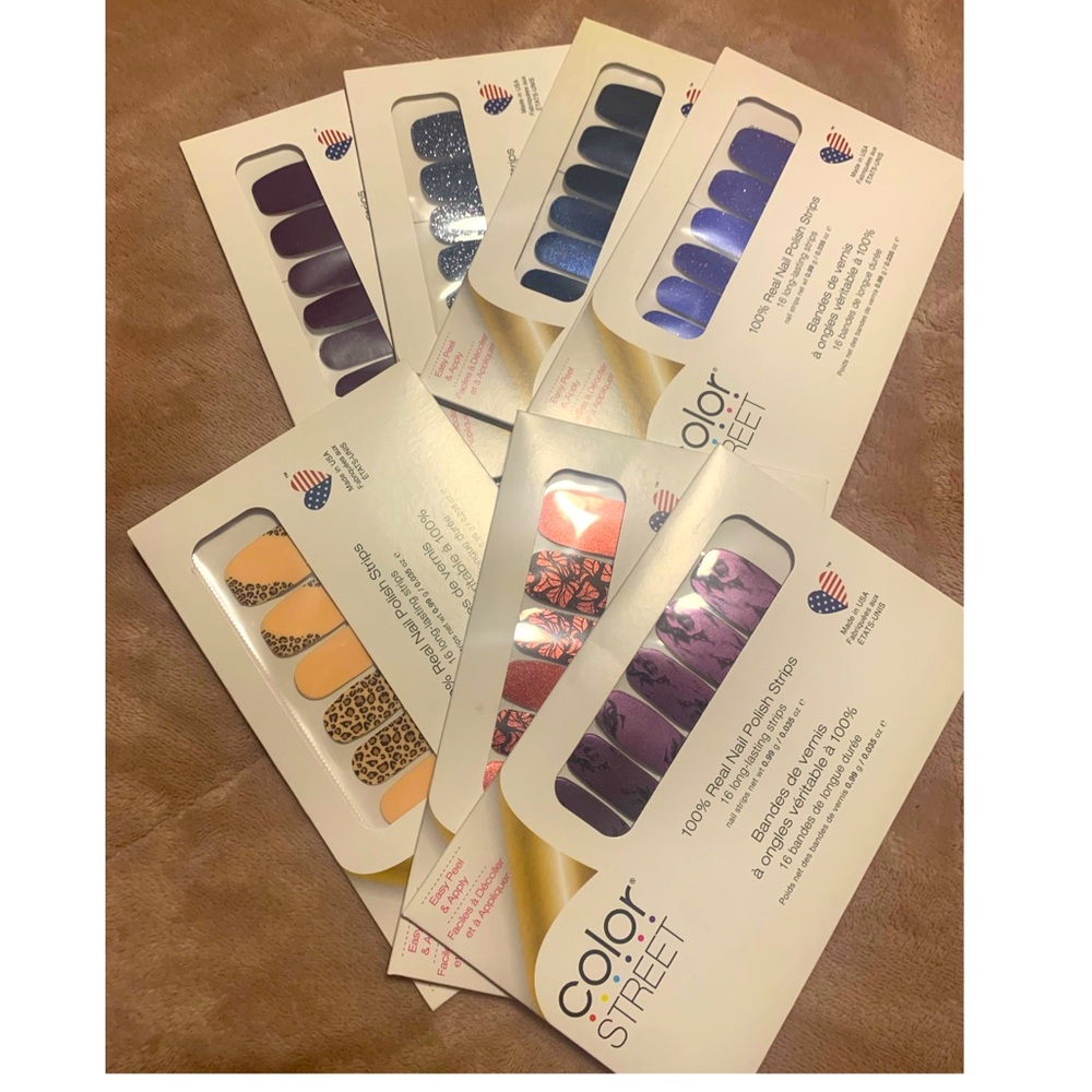 Color Street Nail Polish Strips 7 New Sets
